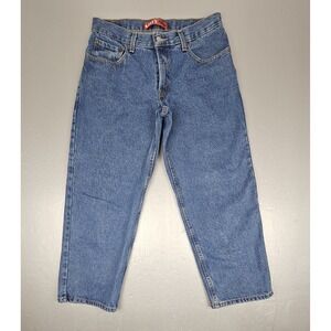 Levis 550 Jeans Relaxed Fit‎ Mens 33x28 Y2k Baggy 100% Cotton Medium Wash Denim
